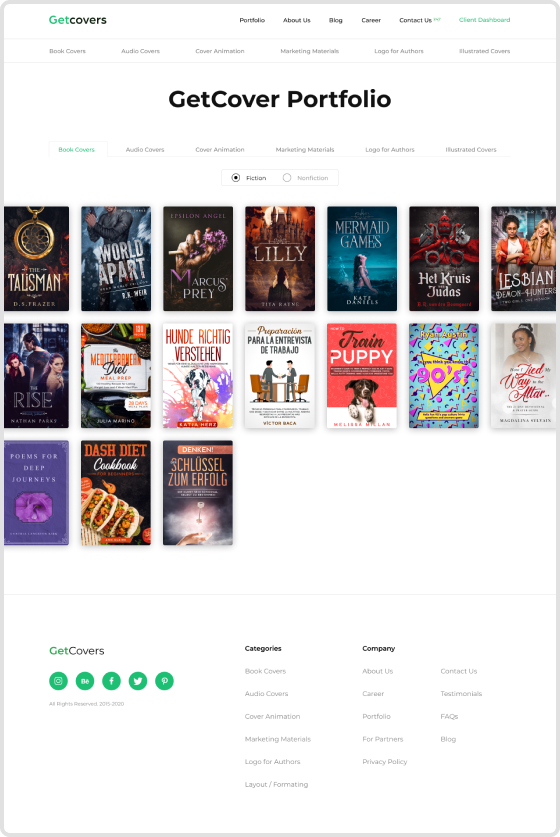 Getcovers — Портфоліо