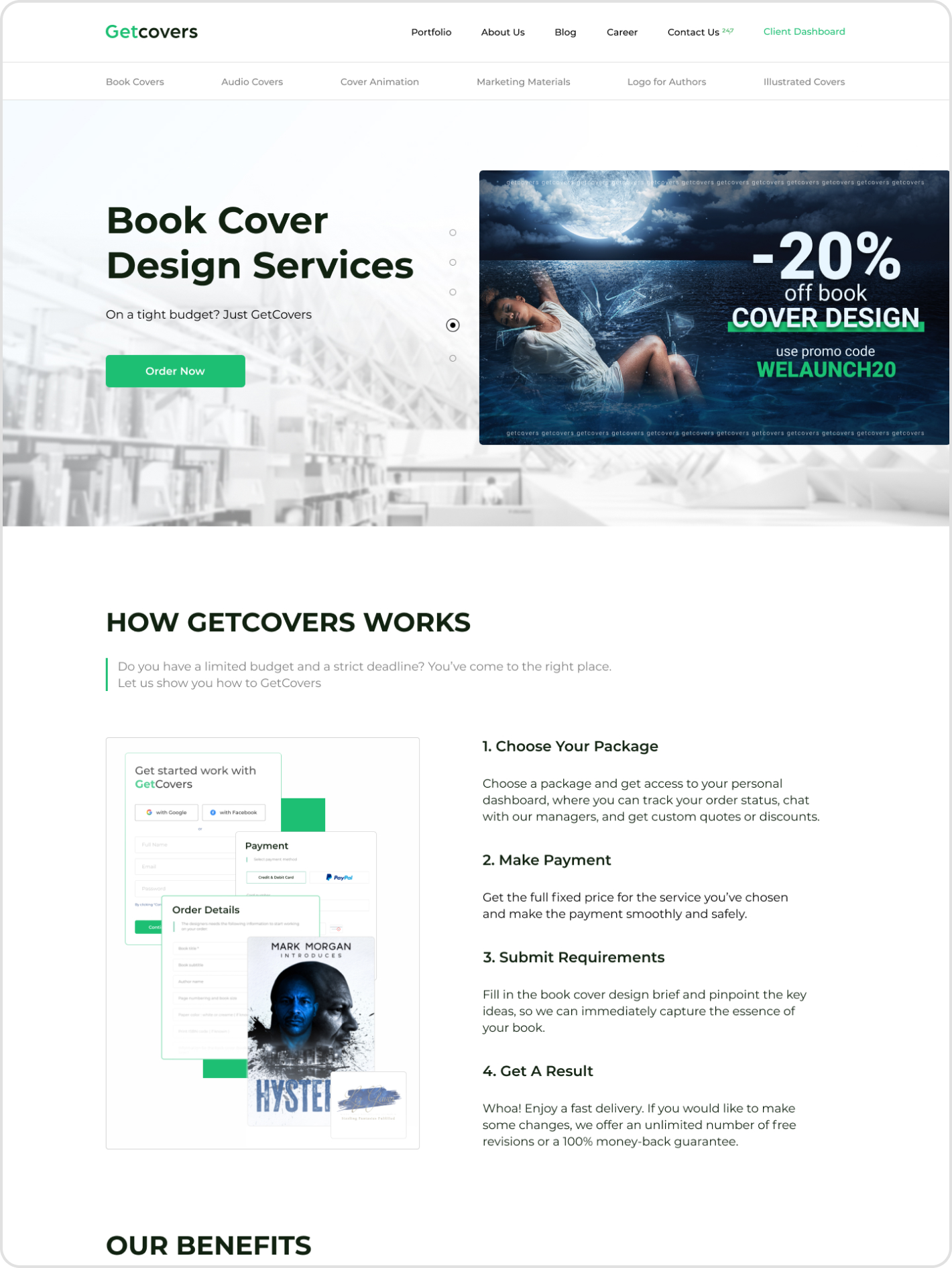 Getcovers — повна презентація сторінки