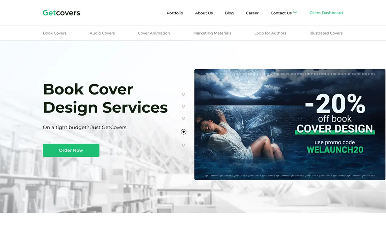 Getcovers — головний банер